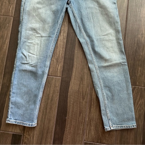 RE/DONE Comfort Stretch High Rise Ankle Crop Jeans in Hazy Indigo Sz 31 - Picture 5 of 12